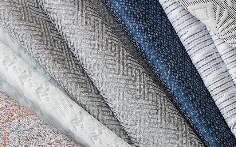 selection of some mattress and bed fabrics by GTA USA 