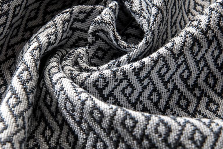 geometric knitted mattress fabric